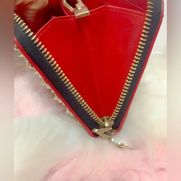 Christian Louboutin Leopard Studded Wallet - Picture 16 of 17